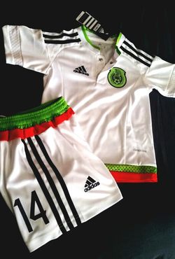 Mexico white 2015 Kid Uniform