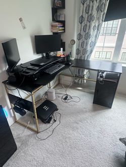 L shape work table