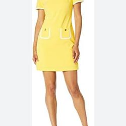 Tommy Hilfiger Women's Dress Light Yellow Color