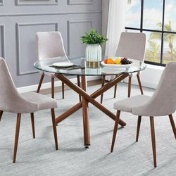 MEGA SALE! ! 5 PCS Positano Collection Dining table set-available in 2 colors Now 549.00 Free Delivery 🚚 