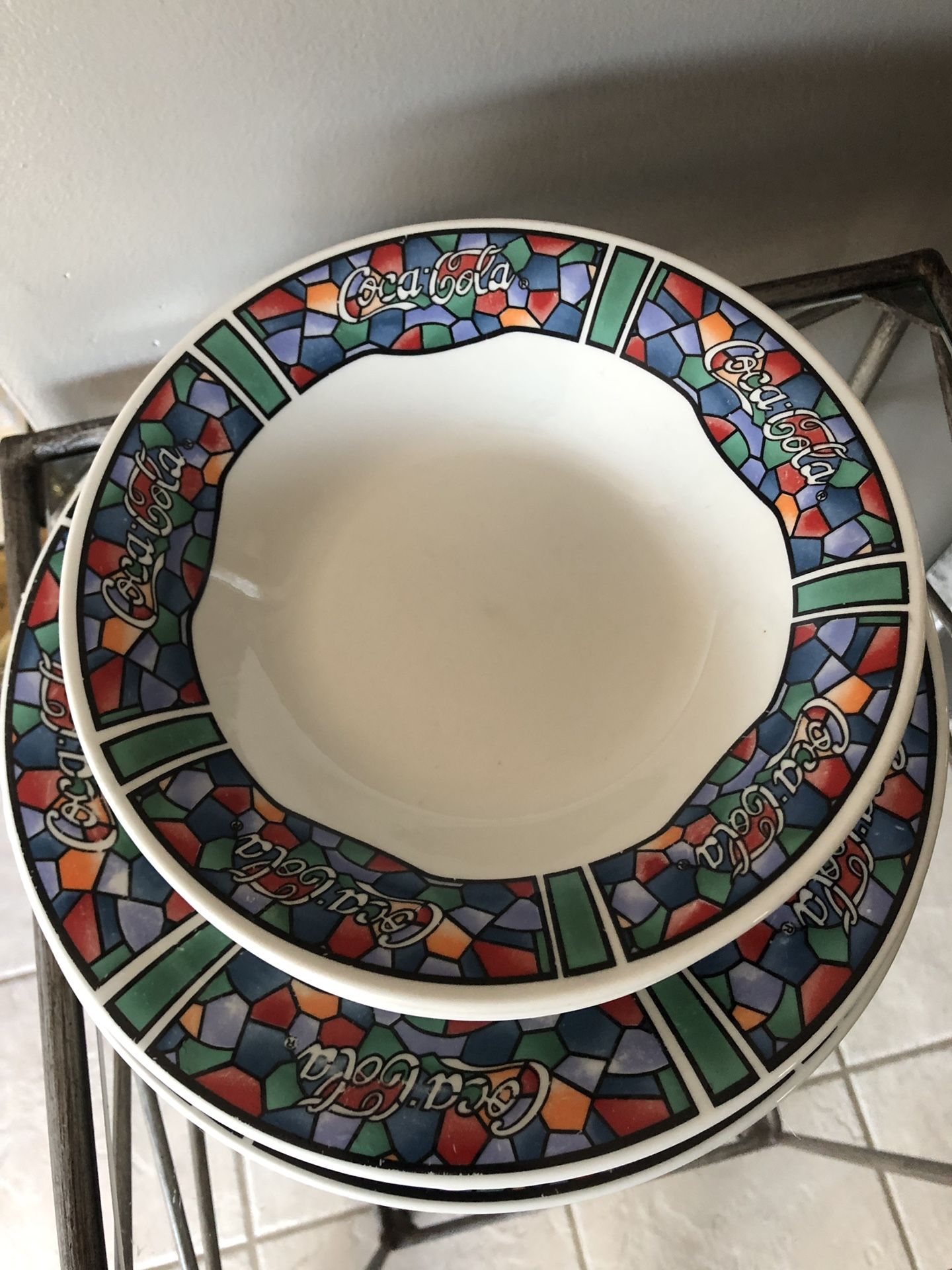 Coca Cola plates