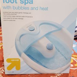 Foot Spa with Bubbles and Heat New Open Box