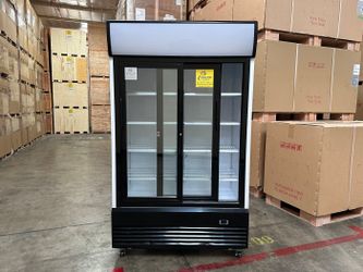 NSF 48 ins Drink two slide glass door refrigerator CLG-1000BFS