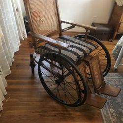 Antique Gendron Wood Wheelchair