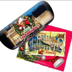 National Lampoon Christmas Vacation Clark Griswold Glass Case With Microfiber Cloth