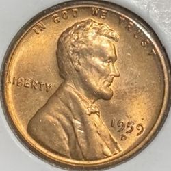 1959-D Penny MS Coin!!