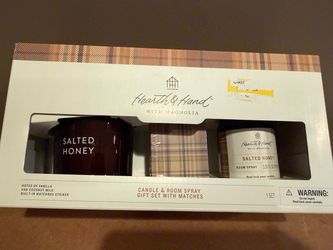 Magnolia Salted Honey candle/room spray set