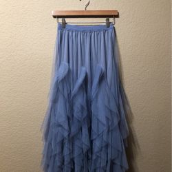 Pretty Blue Tulle Skirt, Size/M