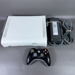 Xbox 360 Console & Controller White 60GB Tested Working *Please Read
