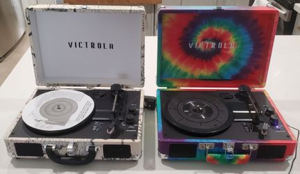 2 Victrola Bluetooth Suitcase Record Players