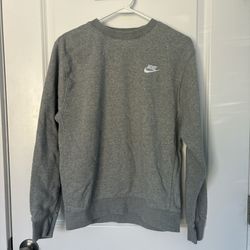 Men size small Grey Nike crewneck sweatshirt