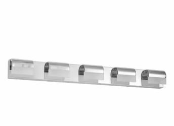 Modern 5-Light Chrome LED Bathroom Vanity Light