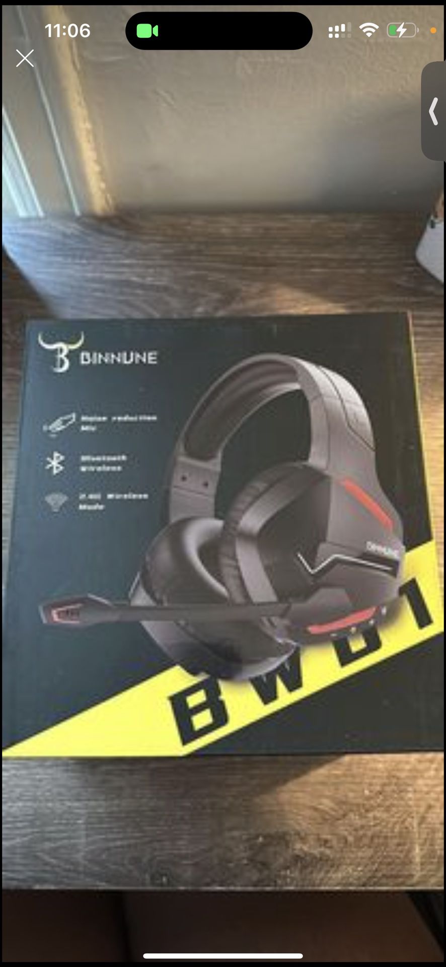 BINNUNE Wireless Gaming Headset