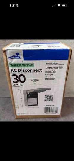 Midwest Electric Products 30-Amp 120/240-Volt Fused AC Disconnect (U035F2P)