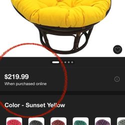 ♥️2 CUSHION Swivel Papasan Chairs, Cozy Chair with Height Velvet ,Chair for Living Room Bedroom♥️