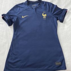 France National Team Nike 2022/23 Home Breathe Stadium Blank Jersey - Navy Women’s Small