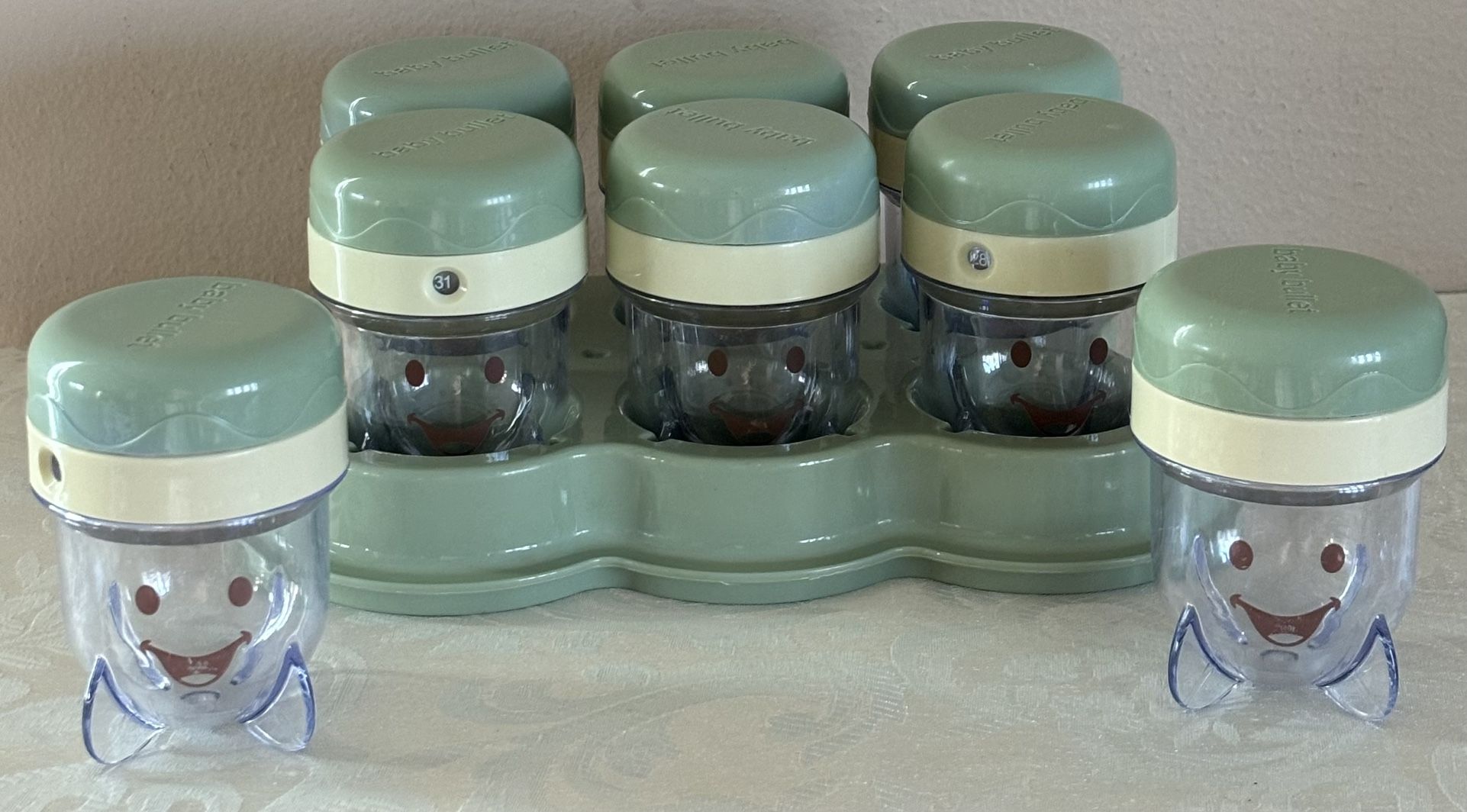 Baby Bullet 8-Piece Storage System With Tray🟢Read Details Below🟢