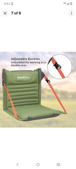 Lightweight Inflatable Folding Seats for Camping Chair with Back Support Green
