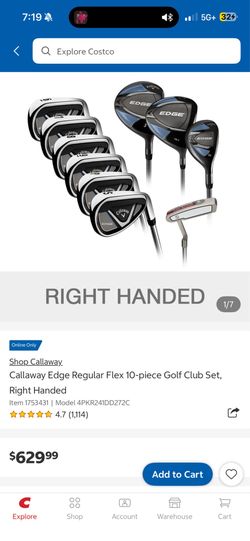 Callaway golf club set edge