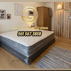 Queen Mattress Set – Medium – Brand New – Delivery Available 🚚