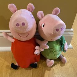 Peppa Pig And George Plush 13.5”