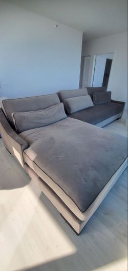 Large chaise luxury custom sectional sofa