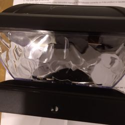 Black 4 x 4 Solar Powered LED Deck Post Cap Light (4-Pack) Extreme Weather Dusk to Dawn