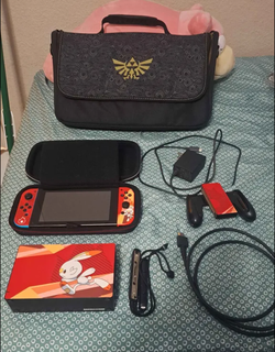 Nintendo switch with travel case (games not included)