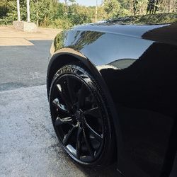 rim painting black out customs