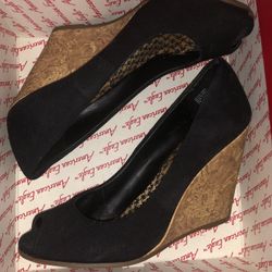 American Eagle Peep Toe Wedge - Size 5