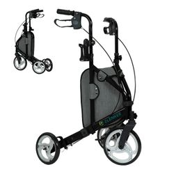 Elenker 3 Wheel Foldable Upright Walker Rollator Walker