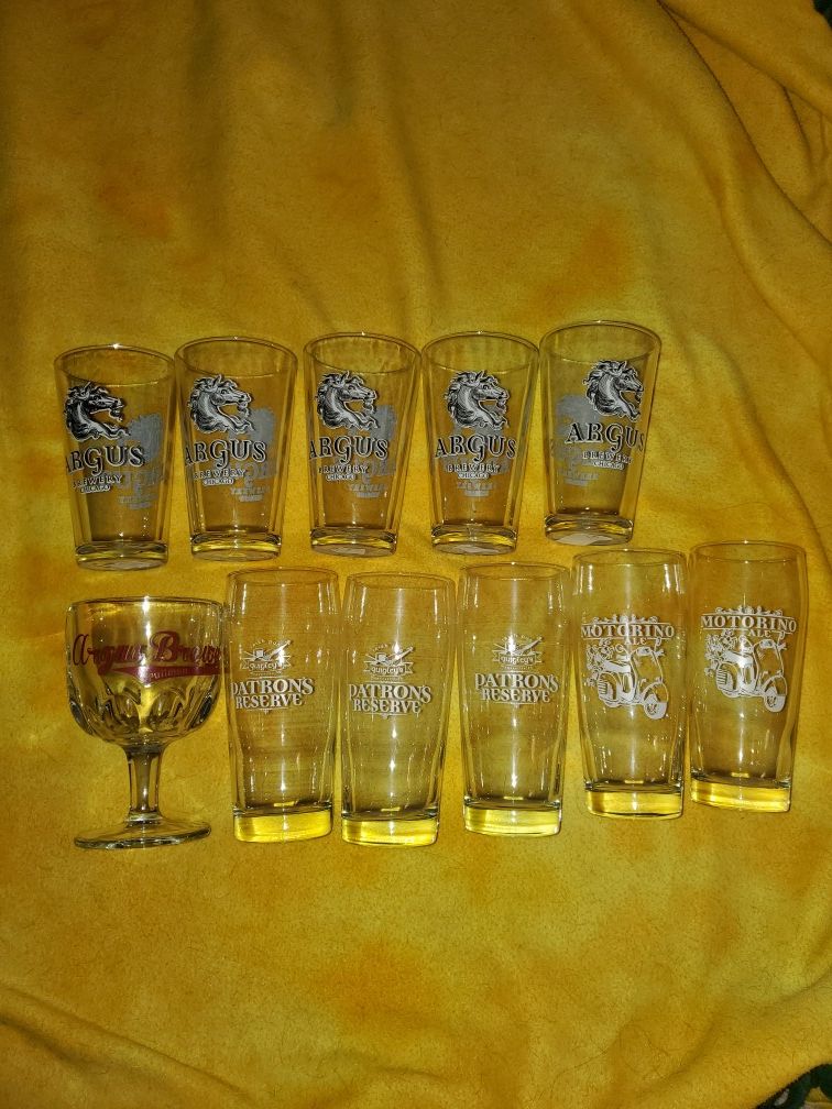 Argus glasses 11 ct Old Closed Brewery