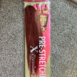 Pink And Red Braiding Hair 