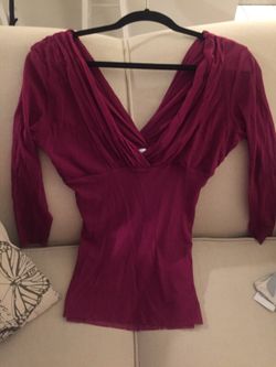 New York & Company fuchsia color blouse