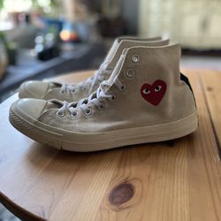CDG Converse High Top(beige)