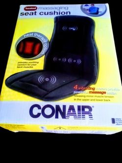 Conair Heated Massage Seat Cushion – Back Relief
