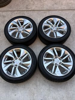 Set of Honda 17in wheels 5x114.3 (5x4.5) Tires 215/50r17 Fit Civic Accord Acura tsx ilx tl