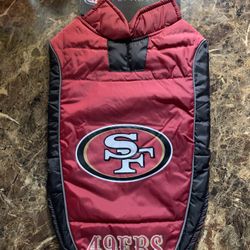 49ers Dog Puffer Jackets 