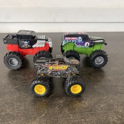 Hot wheels monster trucks Lot of 3