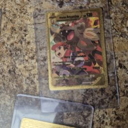 Hisuian Arcanine V Gold Foil Card Fan Art Display Card HP130 NM