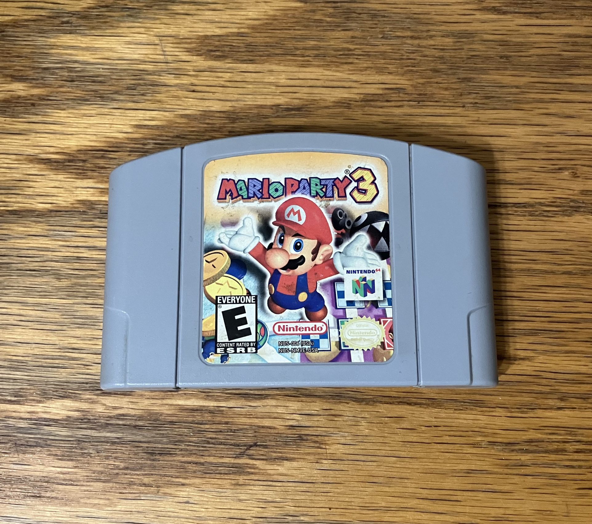 Mario Party 3 for Nintendo 64 video game console system n64 cartridge super bros brothers three Genuine Authentic Oem