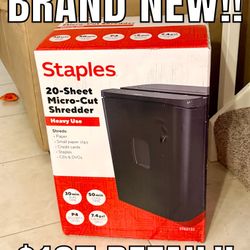 BRAND NEW IN THE BOX 20 SHEET MICRO SHREDDER!