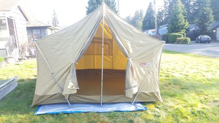 Coleman Canvas Cabin Tent Oasis 10x8 Beautiful | eBay
