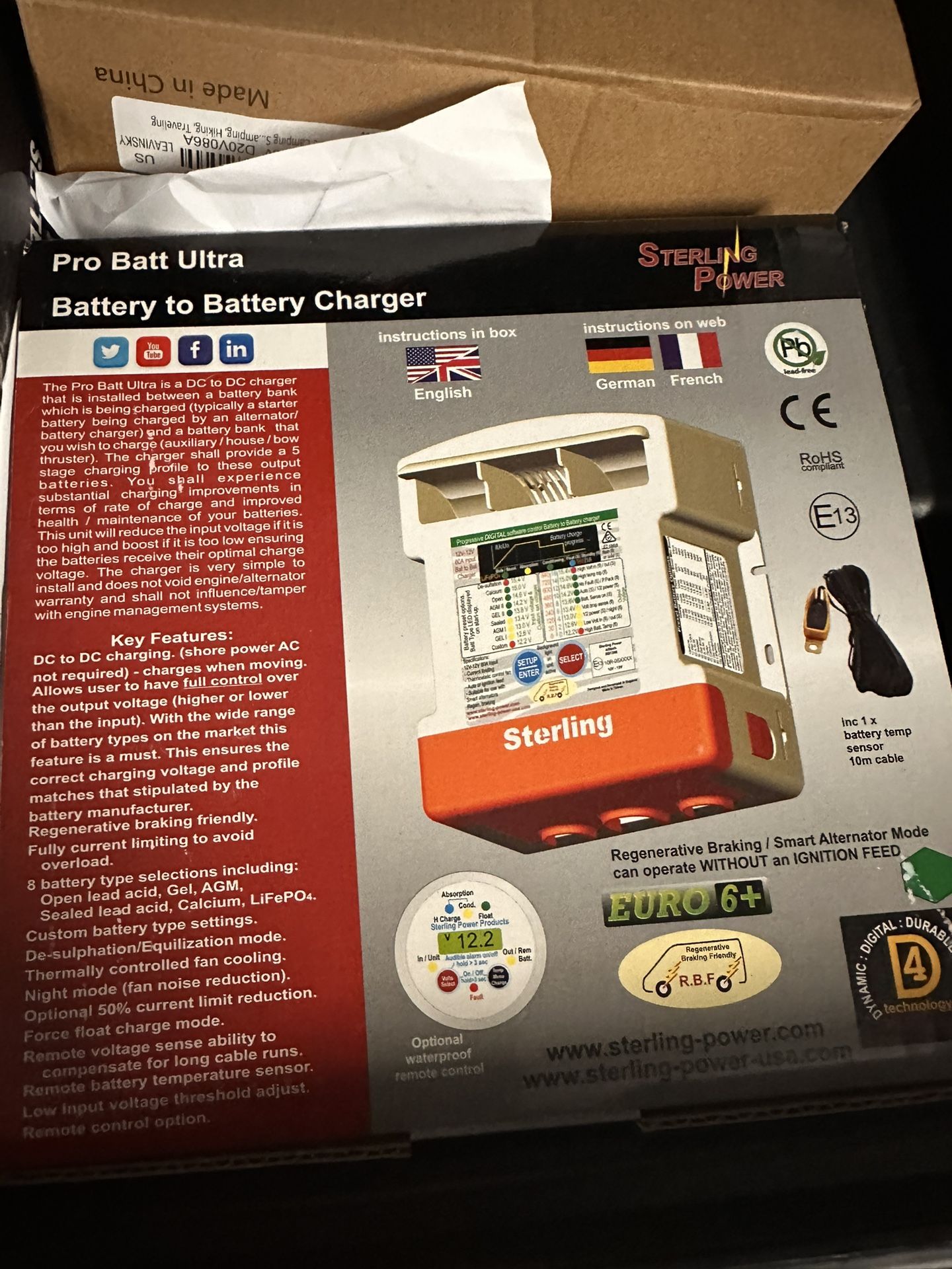 Rv/camper Van Dc To Dc Battery Charger