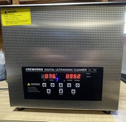 Creeworks 10L Ultrasonic cleaner, Digital and heat