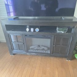 CHITOOMA Electric Fireplace TV Stand  
