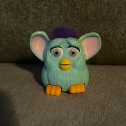 Teal Furby 1998 Happy Meal Toy