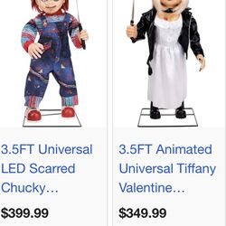 Chucky And Bride Halloween Animatronic $180ea