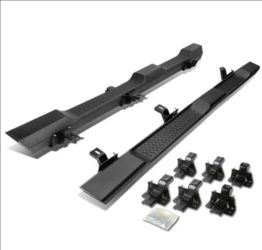 07-16 Jeep Wrangler JK Side Steps Running Boards Nerf Bars Step Bars Estribos