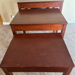 Wooden Display Nesting Tables